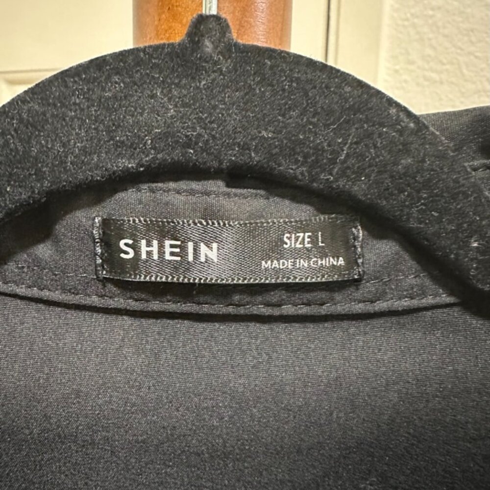 Shein Block Print Button down - Picture 3 of 3